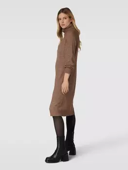Вязаное платье с водолазкой модель "ДАНИЭЛА" Vero Moda, коричневый