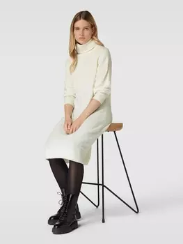 Вязаное платье с водолазкой модель "ДАНИЭЛА" Vero Moda, кремово-белый