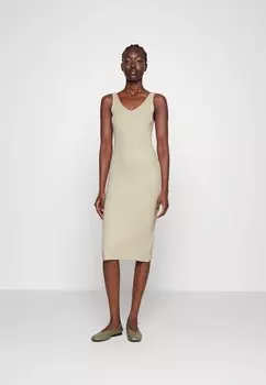 Вязаное платье Selected, бежевый