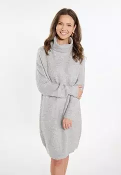 Вязаное платье SIVENE usha, светло-серый/меланж