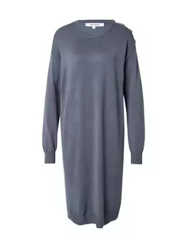 Вязаное платье Soft Rebels Knitted dress Pira, дымно-синий