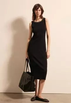 Вязаное платье Stefanel, черный