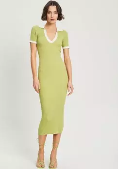 Вязаное платье SVEL, зеленый