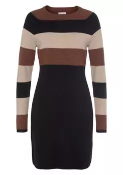 Вязаное платье Tamaris Knitted dress, черный
