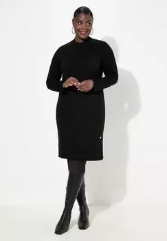Вязаное платье TEXTURED Ulla Popken, черный