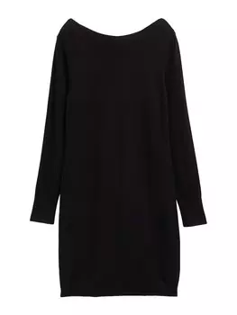 Вязаное платье TOM TAILOR Knitted dress, черный