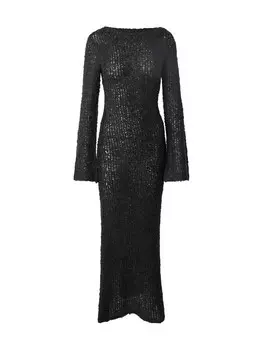 Вязаное платье TOPSHOP Knitted dress, черный