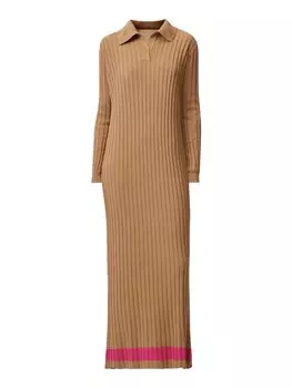 Вязаное платье Touche Prive, кэмел
