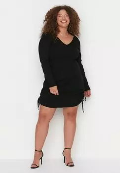 Вязаное платье Trendyol, черный