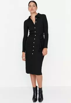 Вязаное платье Trendyol, черный