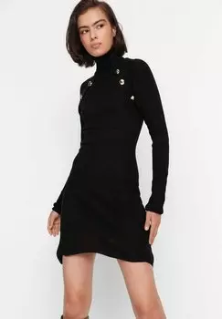 Вязаное платье Trendyol, черный