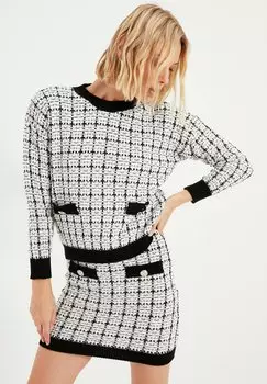 Вязаное платье Trendyol, черный