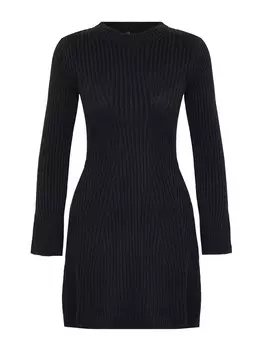 Вязаное платье Trendyol, черный