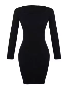 Вязаное платье Trendyol, черный