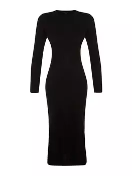 Вязаное платье Trendyol, черный