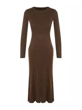 Вязаное платье Trendyol, темно-коричневый