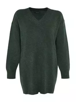 Вязаное платье Trendyol, темно-зеленый