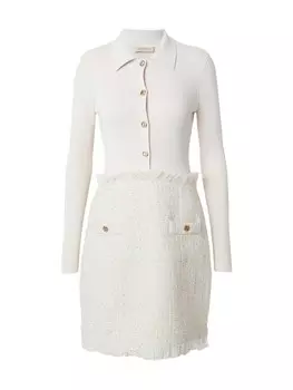 Вязаное платье Twinset, белый
