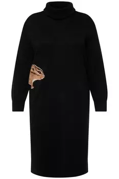 Вязаное платье Ulla Popken Knitted dress, черный