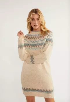 Вязаное платье usha, бежевый