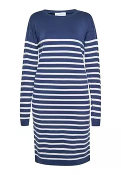 Вязаное платье usha BLUE LABEL Knitted dress, морской синий