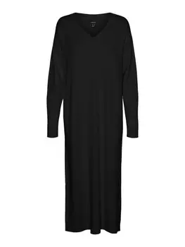 Вязаное платье VERO MODA Knitted dress VMGold, черный