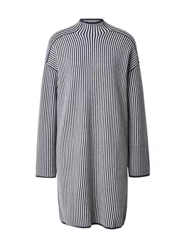 Вязаное платье VERO MODA Knitted dress VMGOLD, темно-синий