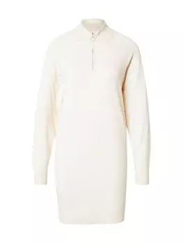 Вязаное платье VERO MODA Knitted dress VMHAPPINESS, бежевый