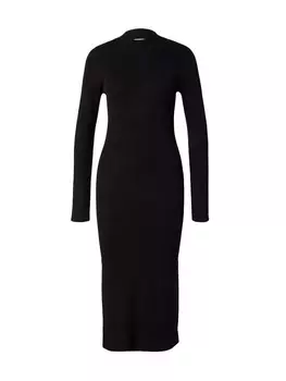 Вязаное платье VERO MODA Knitted dress VMLYNZI, черный