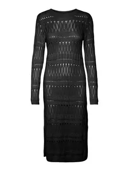 Вязаное платье VERO MODA Knitted dress Malta, черный