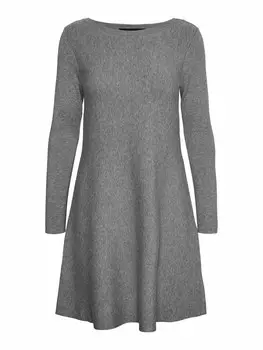Вязаное платье VERO MODA, пятнистый серый