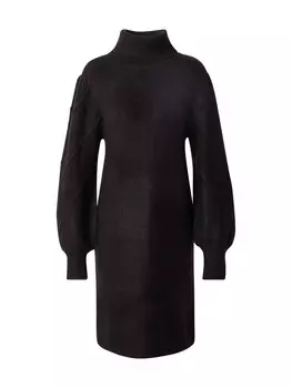 Вязаное платье VILA Cosy, черный