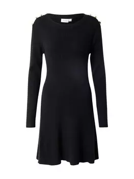 Вязаное платье VILA Knitted dress, черный