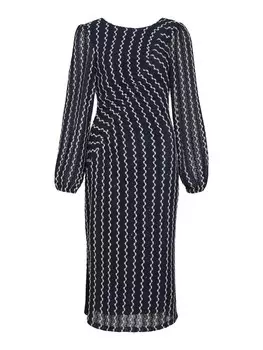 Вязаное платье VILA, темно-синий