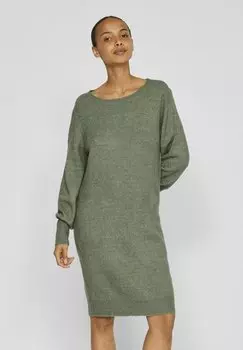 Вязаное платье VILA, зеленый