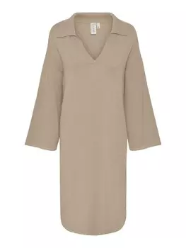 Вязаное платье YAS ABELIA, бежевый