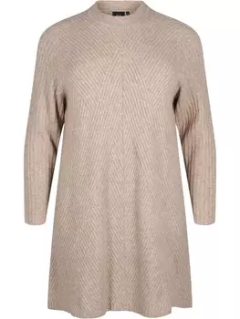 Вязаное платье Zizzi, бежевый