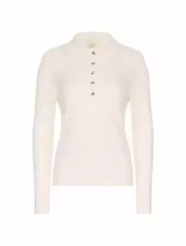Вязаное поло с длинными рукавами Courreges, белый