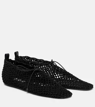 Вязаные балетки Toteme, черный