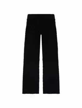 Вязаные брюки клеш MSGM, черный