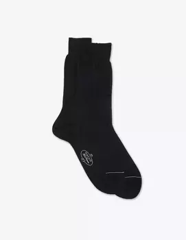 Вязаные длинные носки Gallo, черный