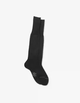 Вязаные длинные носки Gallo, черный