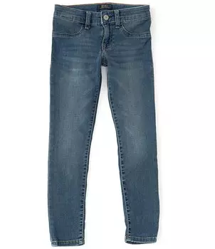 Вязаные джинсовые леггинсы Polo Ralph Lauren для больших девочек 7–16 лет Aubrie, синий