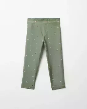 Вязаные джинсовые леггинсы Sfera, зеленый