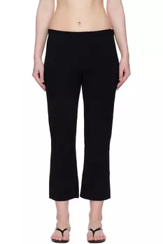 Вязаные капри-леггинсы Amomento, черный