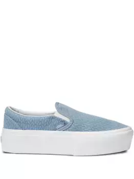 Вязаные кеды на платформе Vans, синий