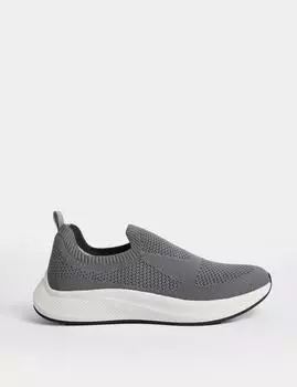 Вязаные кроссовки Slip On Marks & Spencer, серый