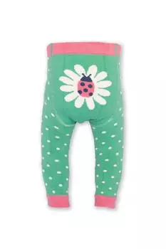 Вязаные леггинсы для маленьких девочек Lady Daisy Kite, зеленый