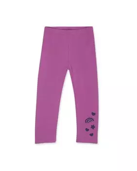 Вязаные леггинсы сиреневого цвета для девочки Tuc tuc, сиреневый