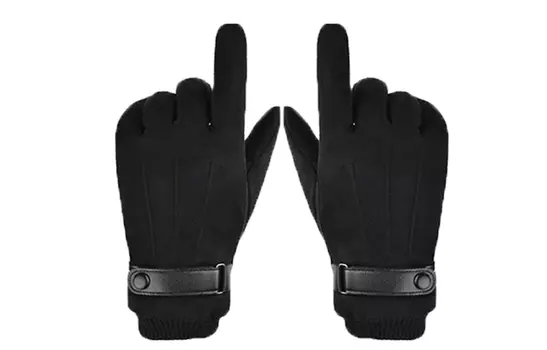 Вязаные перчатки мужские XNKW, черный